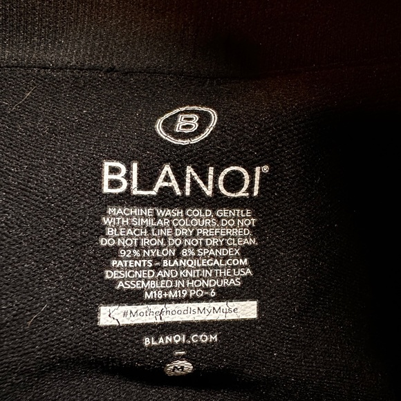 Brand New BLANQI Everyday Maternity Belly Support Leggings - Black /Medium - Picture 5 of 5